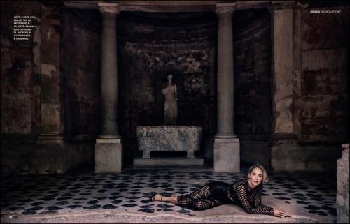 Sharon Stone Grazia Italy feature, August 2025 1