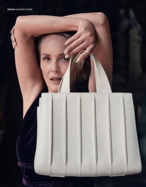 Sharon Stone Grazia Italy feature, August 2025 7