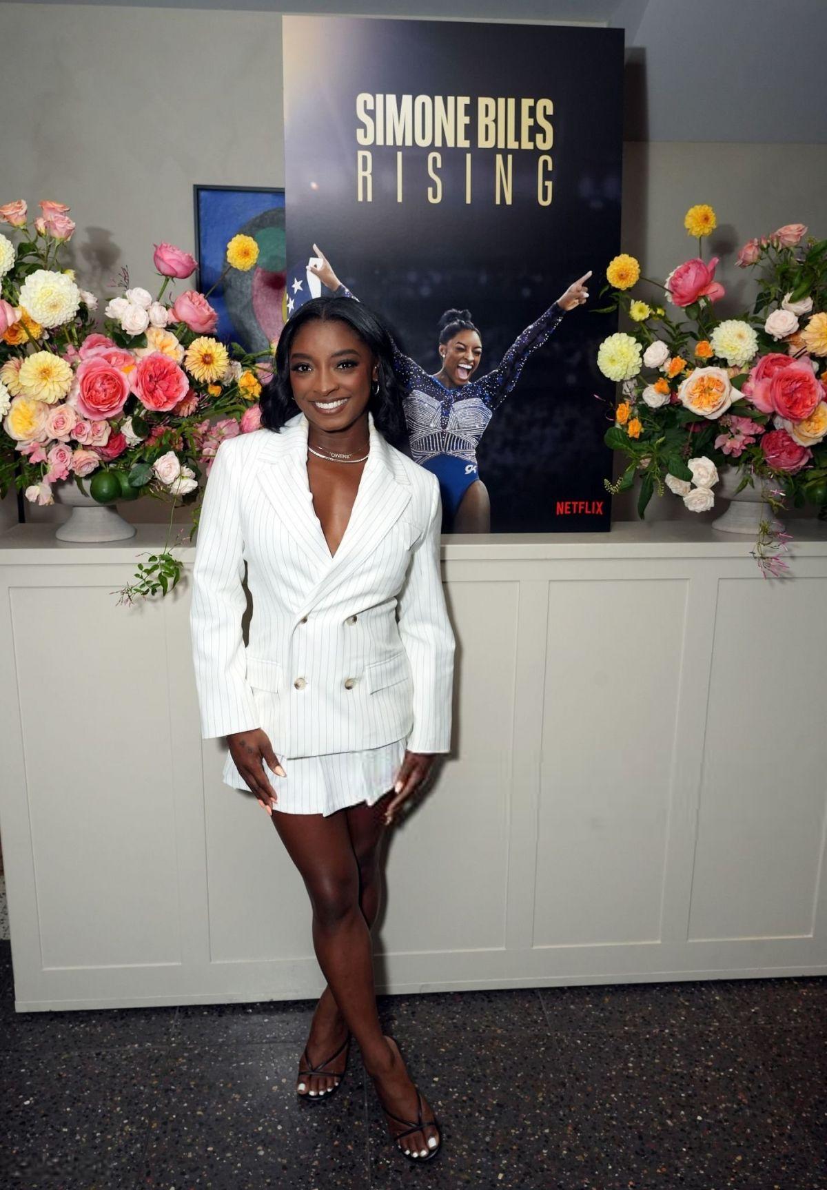 Simone Biles Netflix Rising Dinner West Hollywood, August 2025