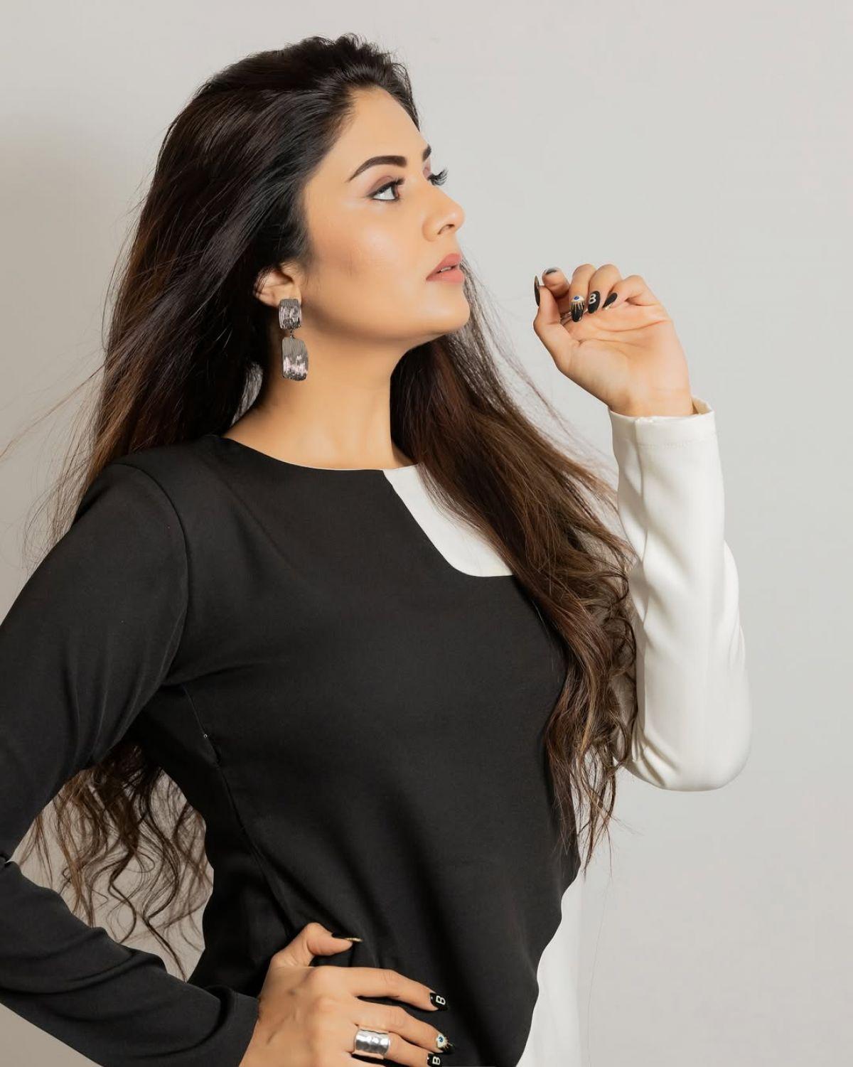 Sreemukhi in Bigg Boss Agnipariksha photoshoot, August 2025