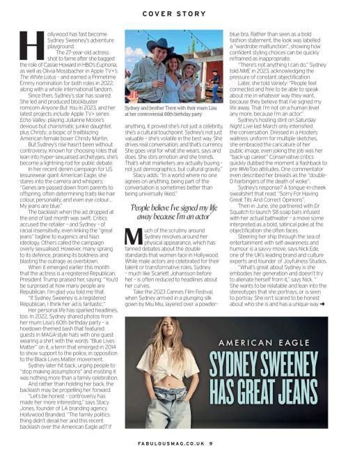 Sydney Sweeney Fabulous Magazine, August 2025 4