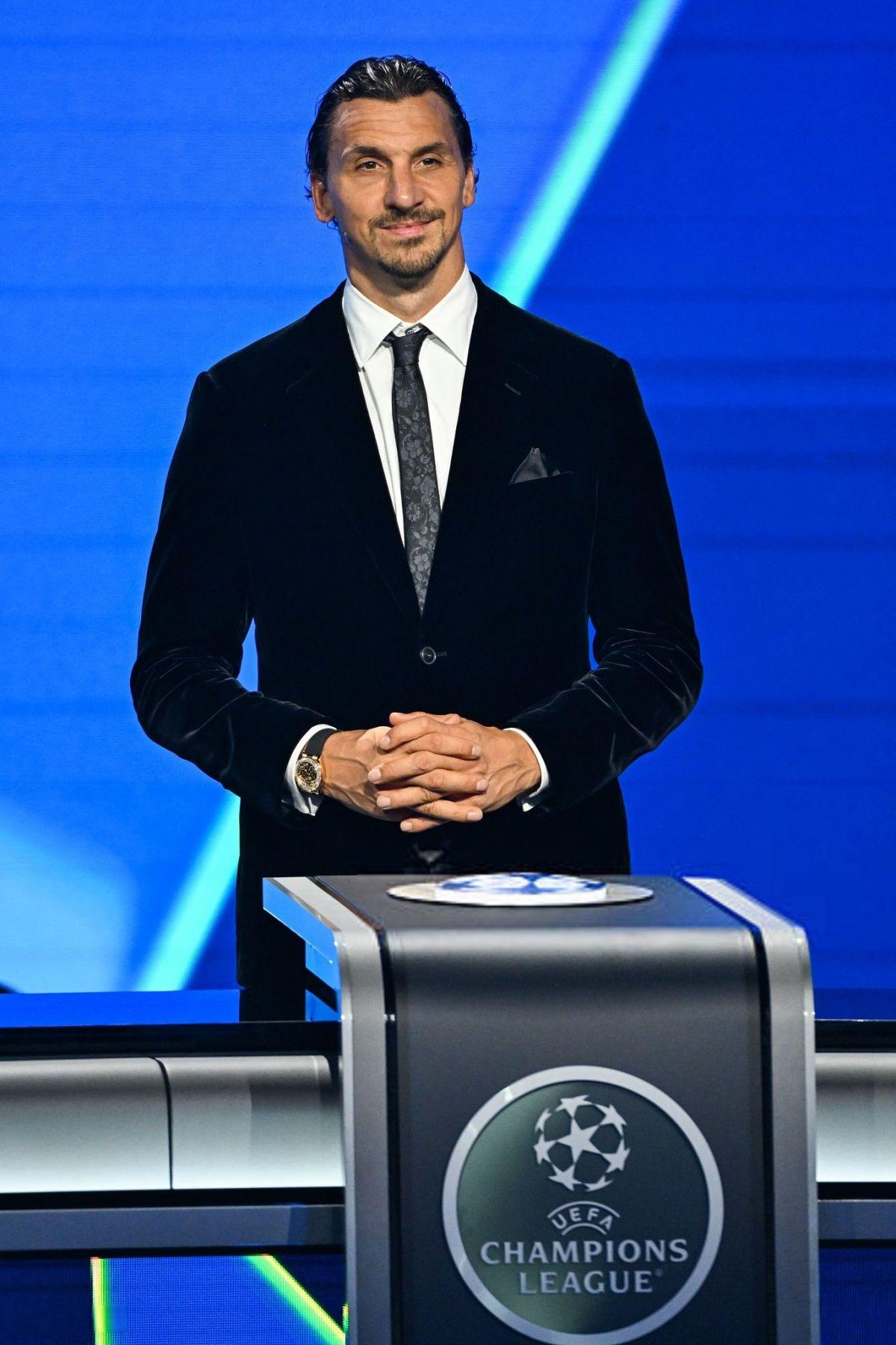 Zlatan Ibrahimovic at UEFA Champions League draw, August 2025
