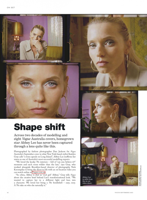 Abbey Lee in Vogue Australia, September 2025 13
