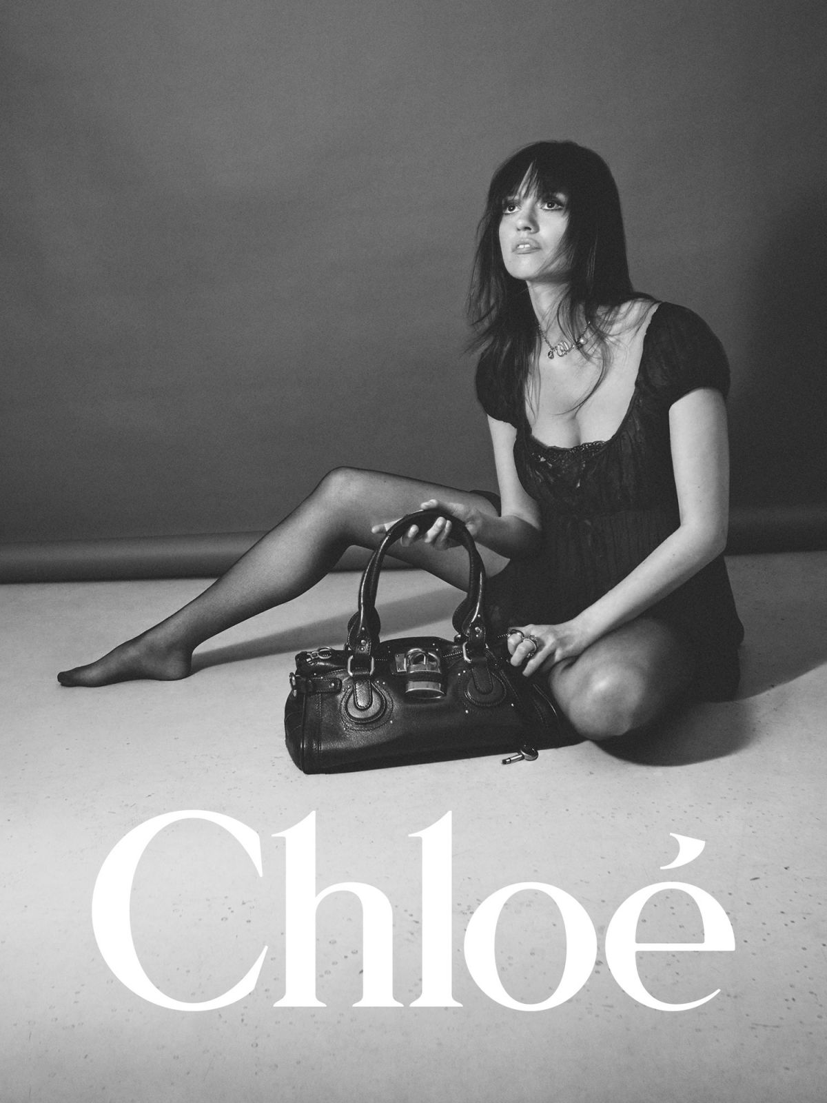 Aimee Lou Wood for Chloe Paddington bag campaign, September 2025