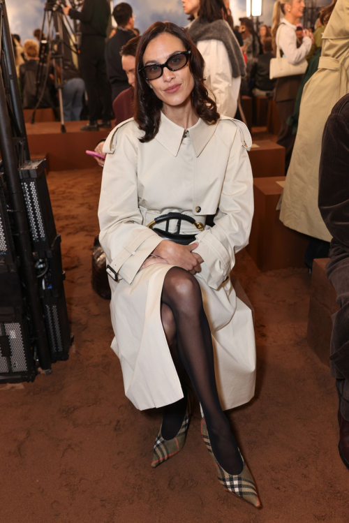 Alexa Chung at Burberry fashion show LFW London, September 2025