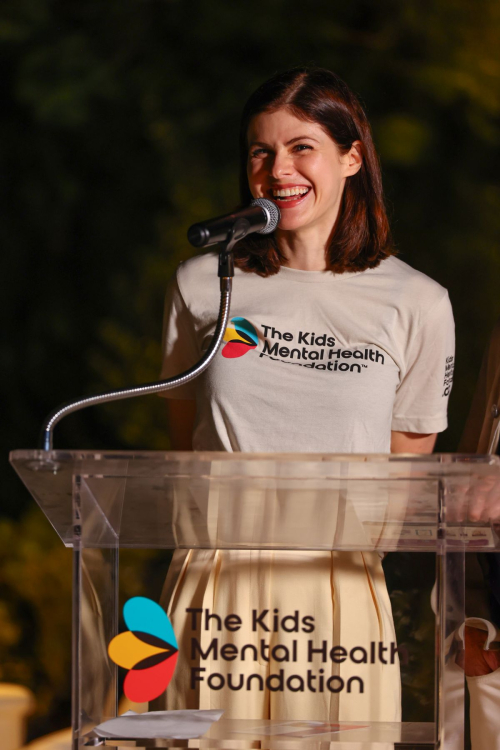 Alexandra Daddario at Kids Mental Health Foundation Dinner LA, September 2025