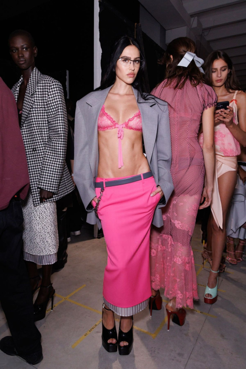 Amelia Hamlin at The Attico Show Milan Womenswear Spring/Summer 2026 Fashion Week, September 2025 9