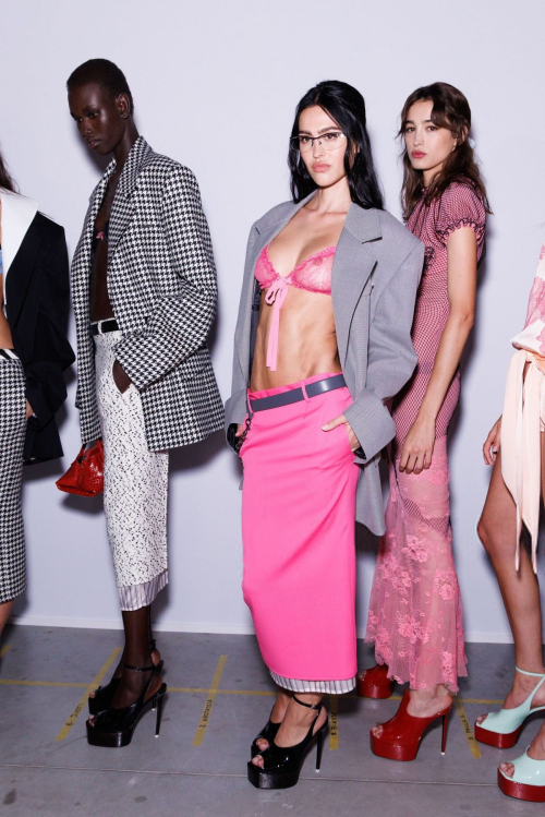 Amelia Hamlin at The Attico Show Milan Womenswear Spring/Summer 2026 Fashion Week, September 2025 1