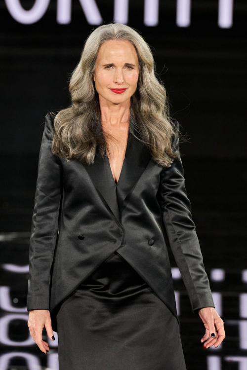 Andie MacDowell at Le Defile You’re Worth It L’Oreal Paris Show, September 2025