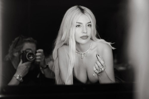 Ava Max black and white photoshoot, September 2025