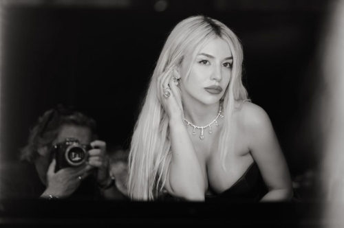 Ava Max black and white photoshoot, September 2025 3
