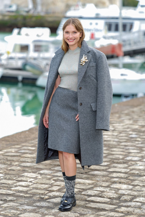 Camille Razat at Les Disparues de la Gare photocall La Rochelle Festival, September 2025 1