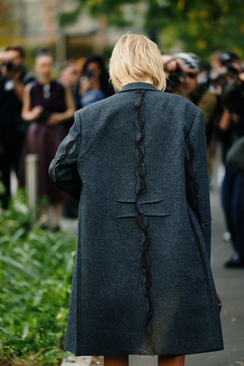 Caroline Daur outside Prada show Milan, September 2025 1