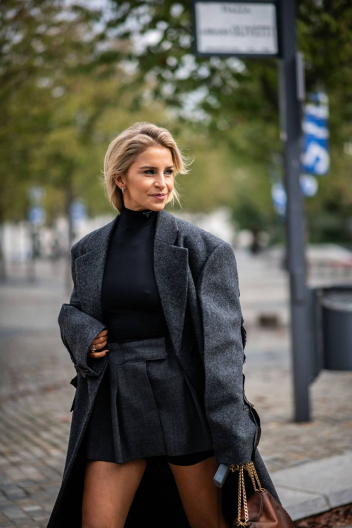 Caroline Daur outside Prada show Milan, September 2025 3