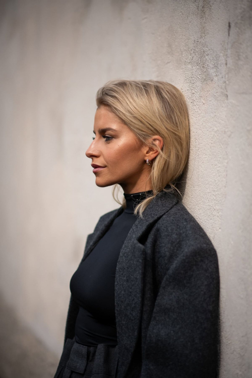Caroline Daur outside Prada show Milan, September 2025 6
