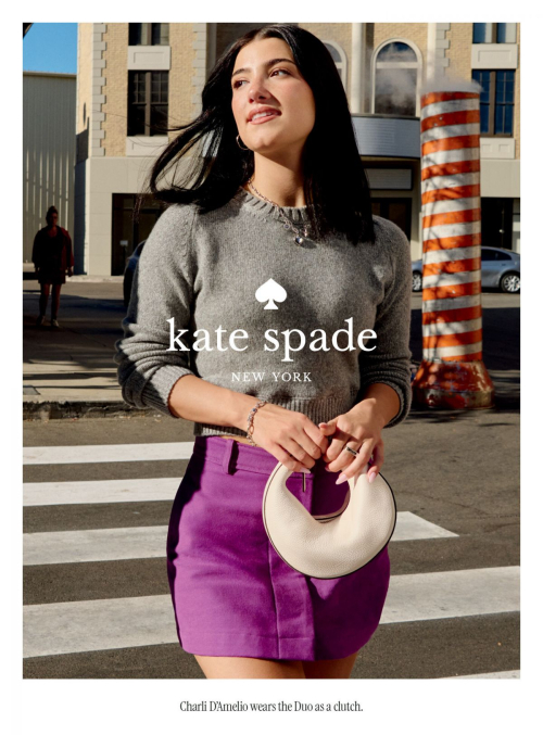 Charli D’Amelio for Kate Spade Fall 2025 campaign