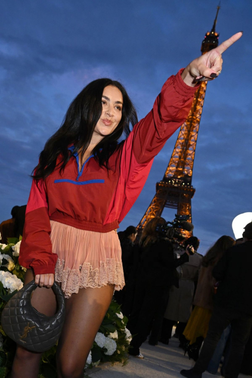Charli XCX at Saint Laurent Show Paris Fashion Week, September 2025 1