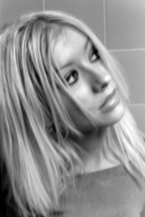 Christina Aguilera black & white photoshoot, 2001 9