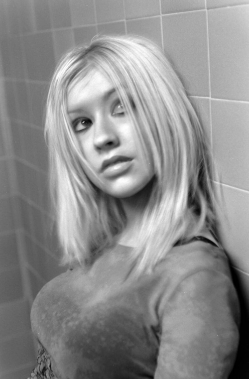 Christina Aguilera black & white photoshoot, 2001 11