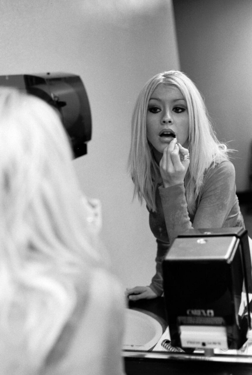 Christina Aguilera black & white photoshoot, 2001 12