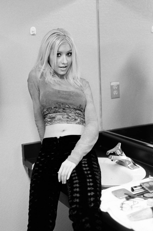 Christina Aguilera black & white photoshoot, 2001 14