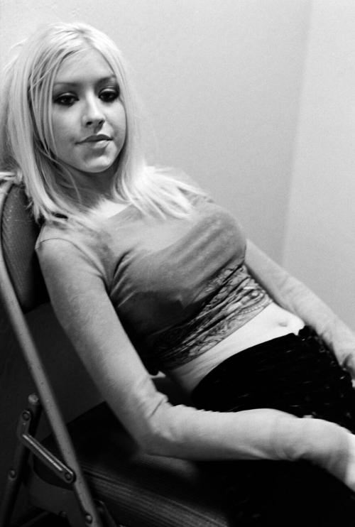 Christina Aguilera black & white photoshoot, 2001 20