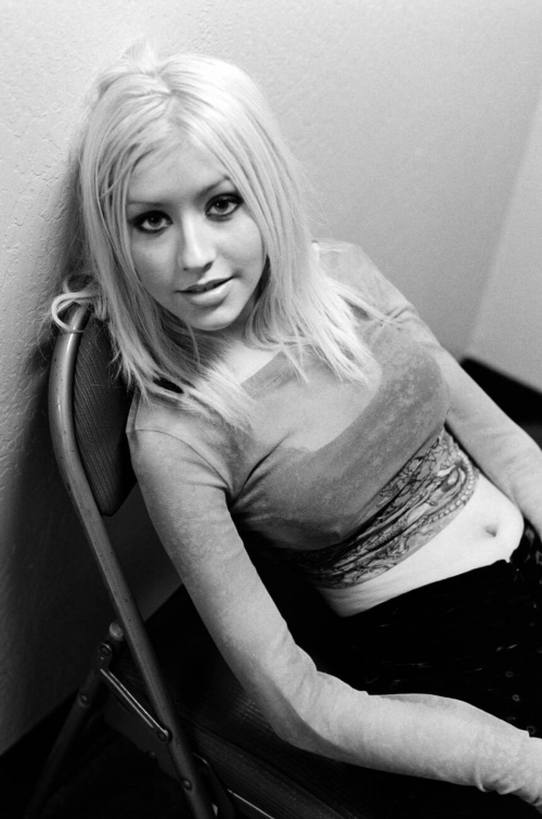 Christina Aguilera black & white photoshoot, 2001 21