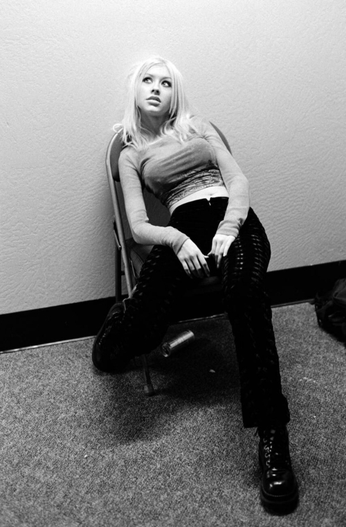 Christina Aguilera black & white photoshoot, 2001 23