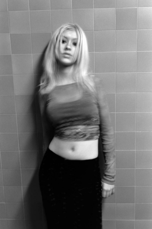 Christina Aguilera black & white photoshoot, 2001 24