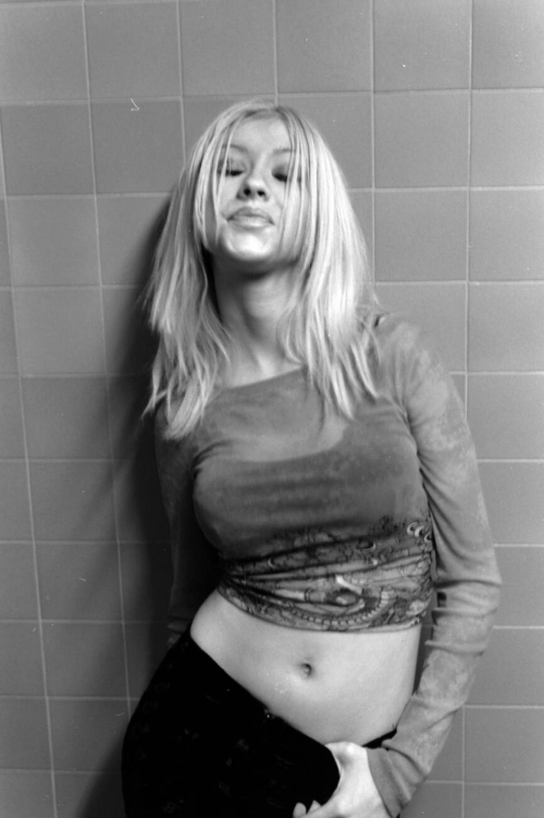 Christina Aguilera black & white photoshoot, 2001 7