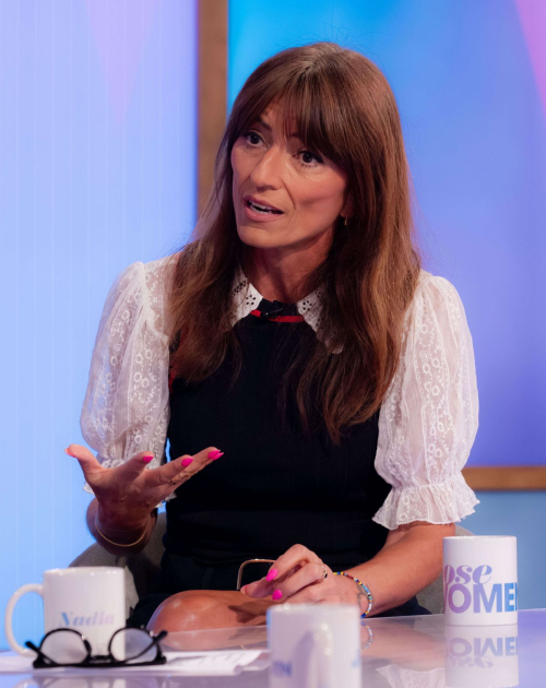 Davina McCall at Loose Women TV Show London