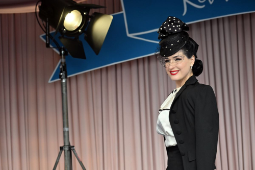 Dita Von Teese at Goodwood Revival Motor Circuit, September 2025 5