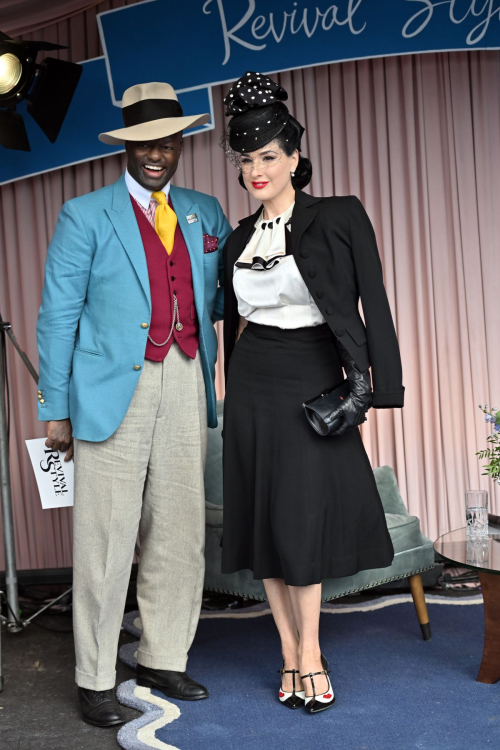 Dita Von Teese at Goodwood Revival Motor Circuit, September 2025 6