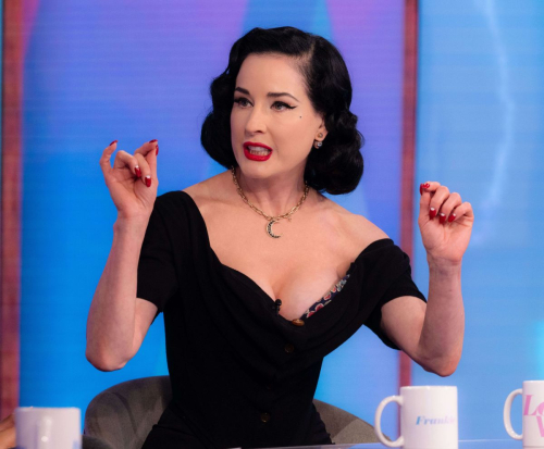 Dita Von Teese at Loose Women Show London, September 2025 1