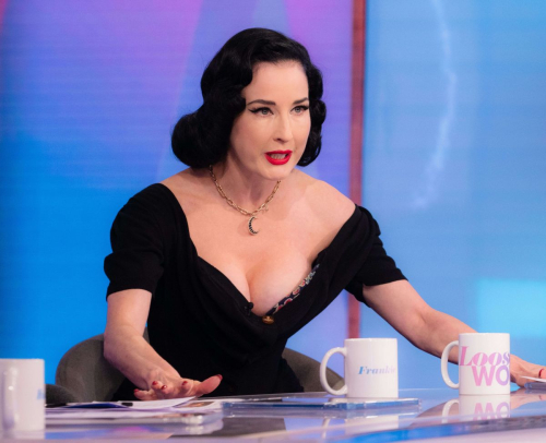 Dita Von Teese at Loose Women Show London, September 2025 2