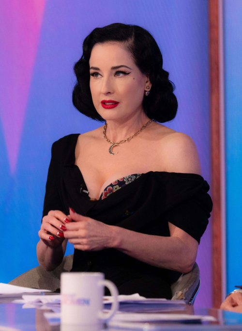Dita Von Teese at Loose Women Show London, September 2025 6
