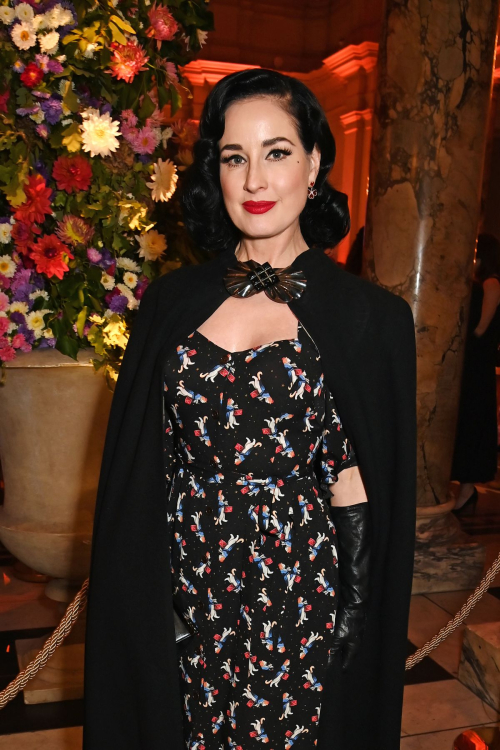 Dita Von Teese at Marie Antoinette Style VIP Private View, London, September 2025