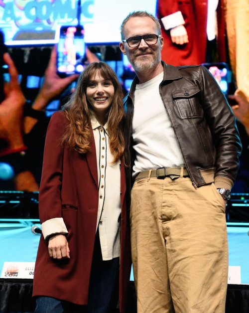 Elizabeth Olsen at WandaVision Avengers Cast Panel Los Angeles Comic-Con, September 2025 1