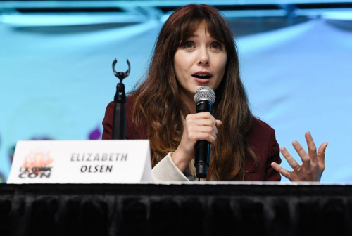 Elizabeth Olsen at WandaVision Avengers Cast Panel Los Angeles Comic-Con, September 2025 3