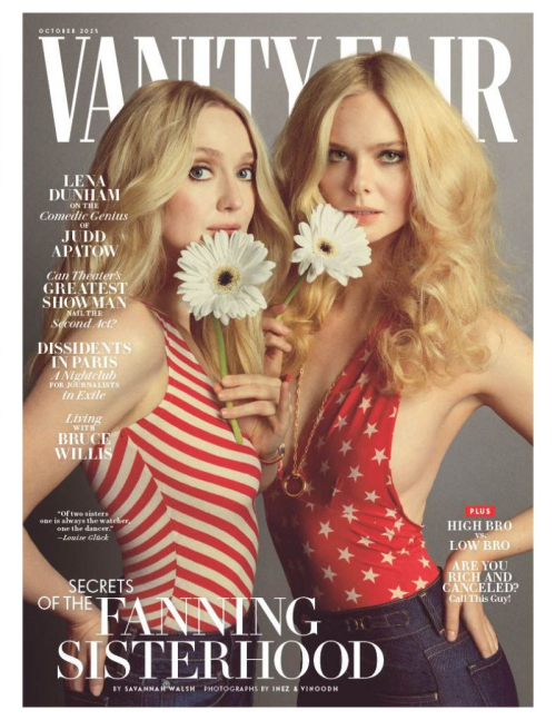 Elle and Dakota Fanning for Vanity Fair, October 2025