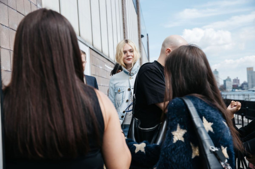 Elle Fanning at Coach Fashion Show NYFW 2