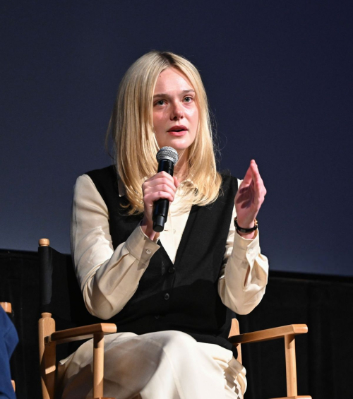 Elle Fanning at Sentimental Value panel Telluride, August 2025 5