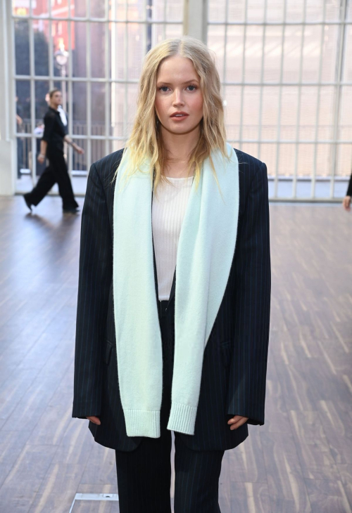 Ellie Bamber at Mithridate Fashion Show, London Fashion Week, September 2025