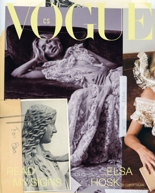 Elsa Hosk for Vogue Czechoslovakia, October 2025