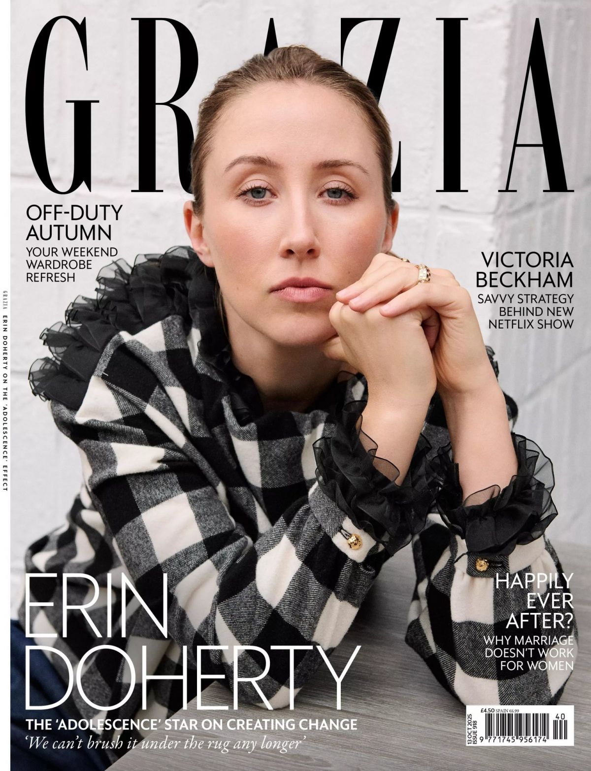 Erin Doherty in Grazia UK, October 2025