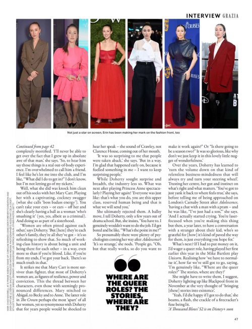 Erin Doherty in Grazia UK, October 2025 2