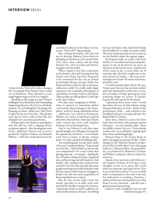 Erin Doherty in Grazia UK, October 2025 7