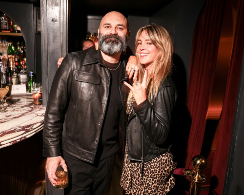 Hassie Harrison at Mulberry X Lalo Cafe Preview, New York, September 2025