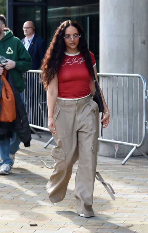 Jade Thirlwall leaves BBC Breakfast Studios Manchester, September 2025