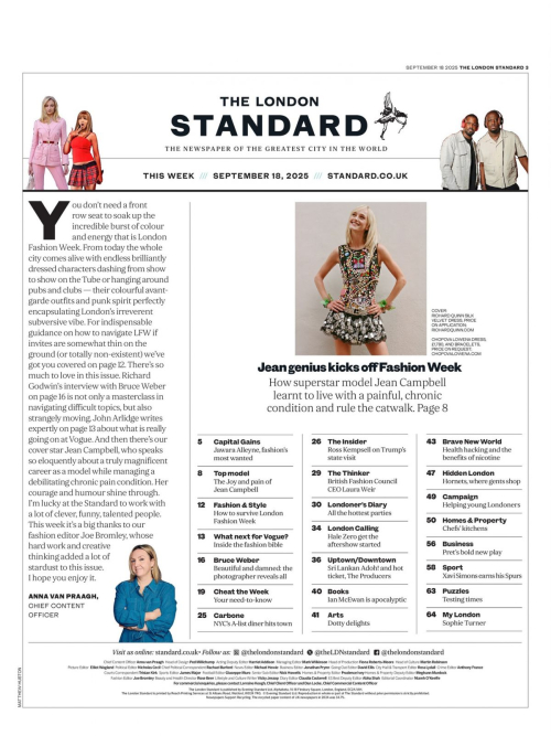 Jean Campbell in The London Standard, September 2025 6